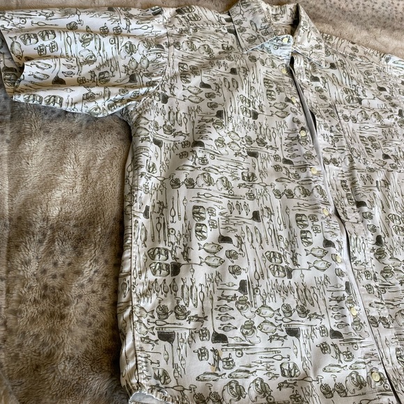 🎣 Mens Woolrich fishing button up XL - Picture 2 of 13